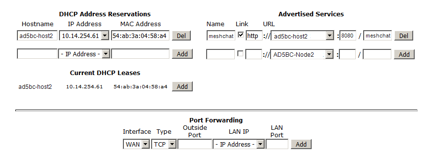 Port Forwarding, DHCP, and Services